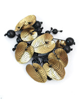 Handmade Coccoloba Leaf Bracelet – Recycled Plastic & Wood Statement Jewelry