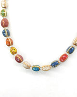Handmade Colorful Ceramic Beads Necklace – Boho Spring Summer Jewelry Gift for Women