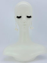 Handmade Faux Pearl Dangle Earrings – Lightweight Statement Wedding Jewelry