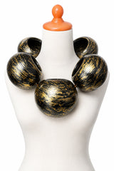 Handmade Giant Bamboo Circle Statement Necklace | Sustainable Bold Jewelry