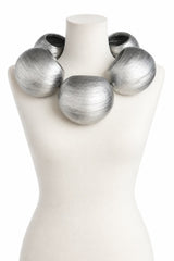 Handmade Giant Bamboo Circle Statement Necklace | Sustainable Bold Jewelry