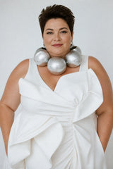 Handmade Giant Bamboo Circle Statement Necklace | Sustainable Bold Jewelry