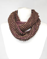 Hand-Painted Pashmina Infinity Scarf – Sustainable Luxury Accessory