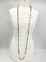 Handmade Recycled Wood UFO Necklace – Sustainable Minimalist Jewelry, Lightweight Eco-Friendly Long or Layered Necklace