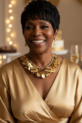 LOVE SQUARE CAPE-STYLE NECKLACE