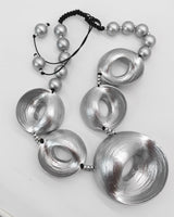 Bold lightweight Necklace handmade from Bamboo - wearable art