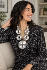 Jianhui London Bold lightweight Necklace handmade from Bamboo - wearable art