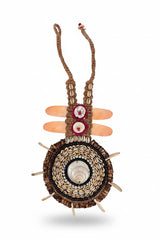 Papua Tribal Shaman Shell Necklace – Handmade Sustainable Statement & Wall Décor - Round