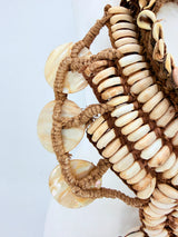 Papua Tribal Shell Cape Necklace – Handmade Sustainable Statement Jewelry & Wall Décor