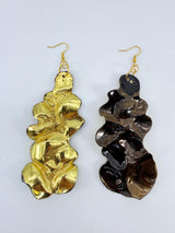 Handmade Water Drop Dangle Statement Earrings | Recycled Plastic Sustainable Jewellery