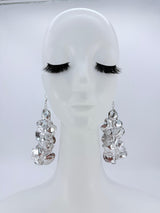 Handmade Water Drop Dangle Statement Earrings | Recycled Plastic Sustainable Jewellery