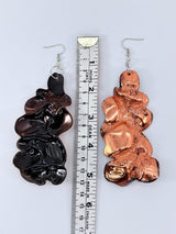 Handmade Water Drop Dangle Statement Earrings | Recycled Plastic Sustainable Jewellery