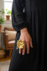 Handmade Water Drop Recycled Plastic Statement Ring – Lightweight Contemporary Jewellery