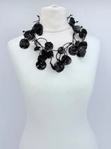Jianhui London - Handmade Water Lily Leaf Necklace –  Solid color/Short - Recycled Plastic | Sustainable Eco-Friendly Jewelry