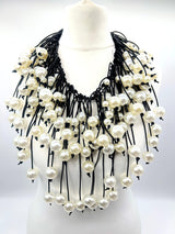 Handmade Faux Pearl Statement Necklace – Elegant Jewelry