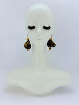 Handmade bells earrings - Hand Painted statement dangle earrings