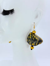 Handmade bells earrings - Hand Painted statement dangle earrings