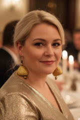 Handmade bells statement earrings