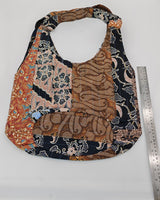 Big Square Hand Made Recycled Fabric Bag