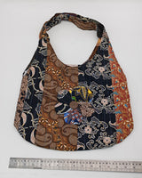 Big Square Hand Made Recycled Fabric Bag
