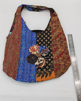 Big Square Hand Made Recycled Fabric Bag