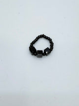 Handmade Minimalist Crystal Elastic Ring | Tiny Crystal Stretch Ring | Stackable Gemstone Ring | Echo Minimal Collection