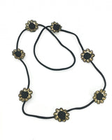Handmade windflower from recycled textile necklace - Jianhui London