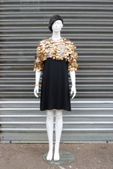 WEARABLE ART - HANDMADE RECYCLED PLASTIC BOTTLE PETAL SHRUG - Jianhui London