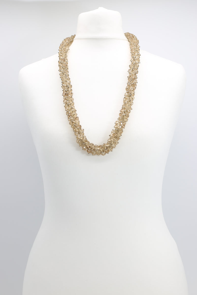 Clustered Crystal Necklace - Medium