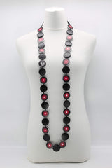 Jimi Hendrix Recycled Wooden Disks Necklace - Jianhui London