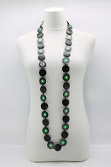 Jimi Hendrix Recycled Wooden Disks Necklace - Jianhui London