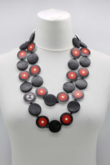Jimi Hendrix Recycled Wooden Disks Necklace - Jianhui London