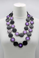 Jimi Hendrix Recycled Wooden Disks Necklace - Jianhui London