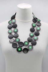 Jimi Hendrix Recycled Wooden Disks Necklace - Jianhui London