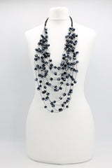 Crystal Cubes on Fishing Wire Necklaces - Medium