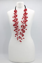 Crystal Cubes on Fishing Wire Necklaces - Medium