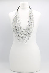Crystal Cubes on Fishing Wire Necklaces - Medium