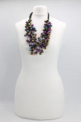 Crystal Cubes on Fishing Wire Necklaces - Medium