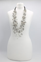 Crystal Cubes on Fishing Wire Necklaces - Medium