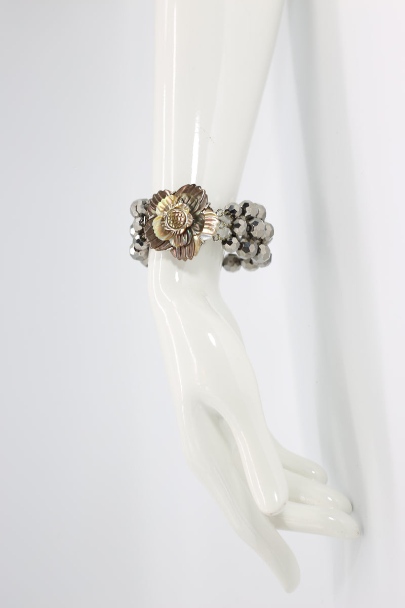 Vintage crystal Flower Bracelet