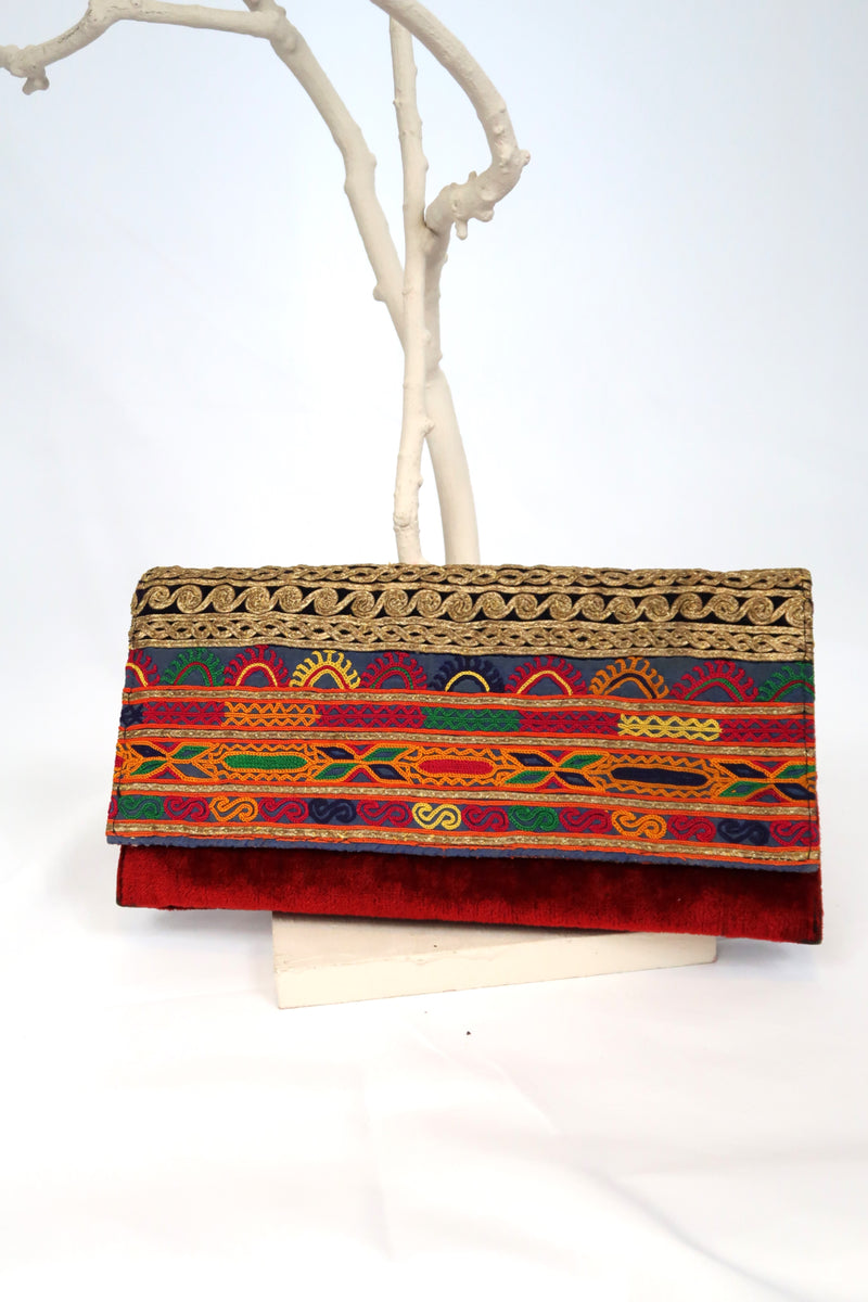 Mid Asia Vintage Fabric Hand Bag