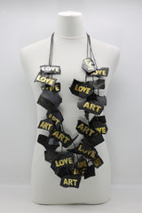 ART & LOVE Recycled leather necklace - Jianhui London