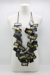 ART & LOVE Recycled leather necklace - Jianhui London