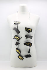 ART & LOVE Recycled leather necklace - Jianhui London