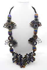 Handmade Recycled Fabric Butterfly Necklace