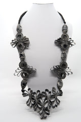 Handmade Recycled Fabric Butterfly Necklace