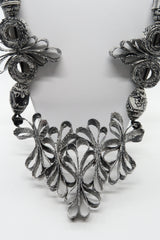 Handmade Recycled Fabric Butterfly Necklace