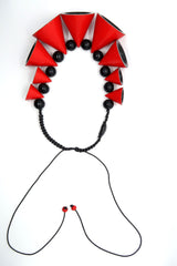 Handmade Cones from recycled wood necklace