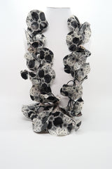 Handmade Recycled Fabric Lotus Leaves Neckalce