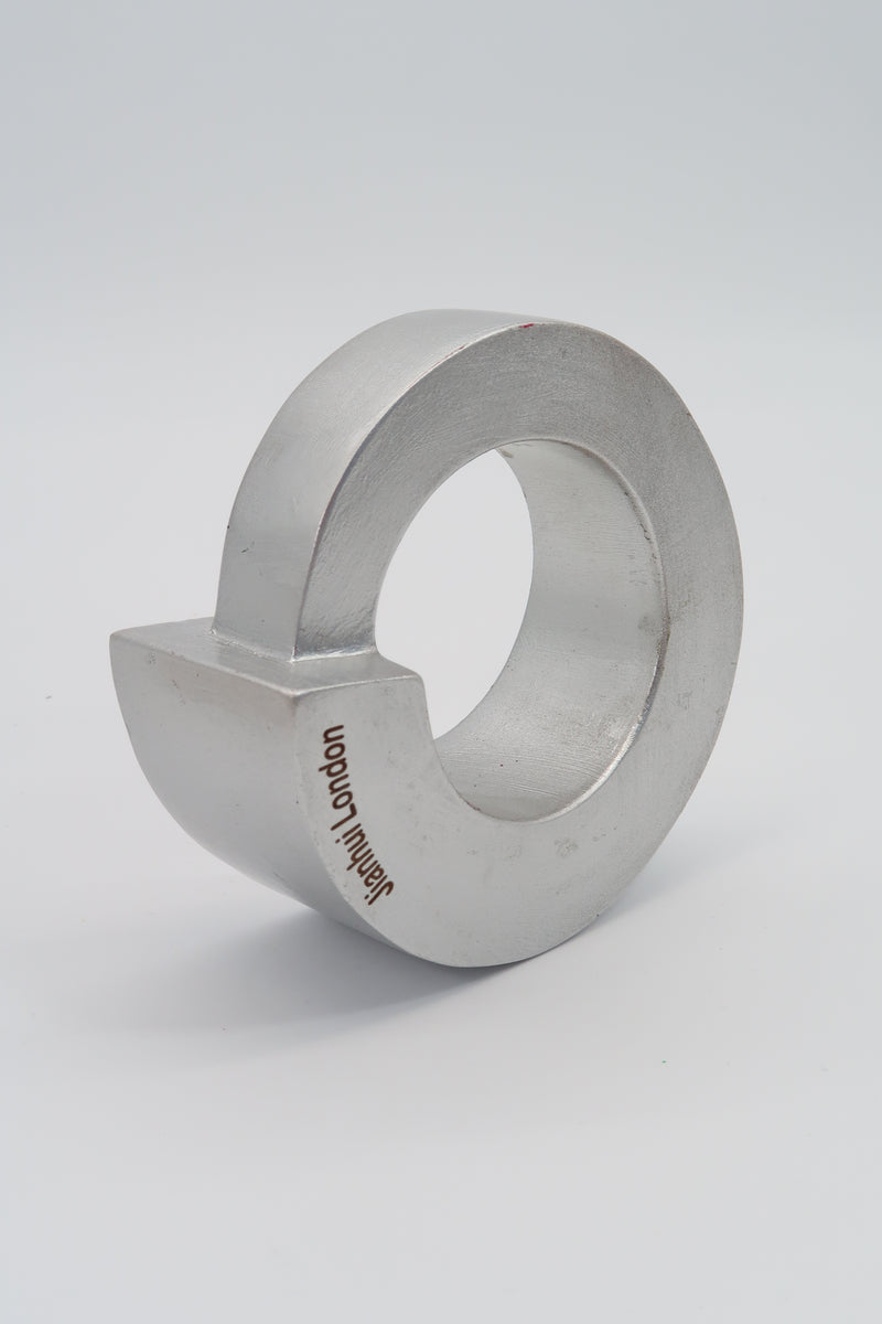Hand Crafted Recycled wood G Shape Bangle